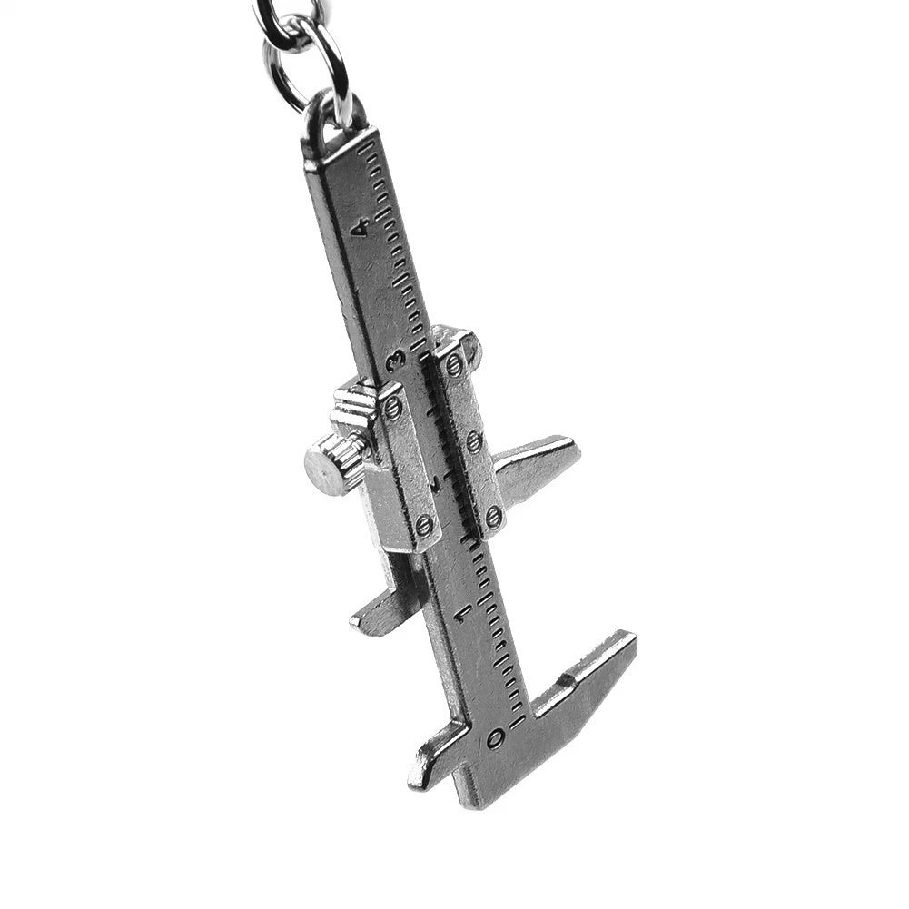 Zinc Alloy Vernier Caliper Automotive Measuring Tool for Car Keychain