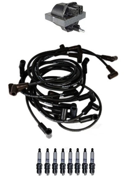 Ignition Wires & Spark Plugs Kit for Chevrolet C3500 Tahoe K2500 (1995–2000)