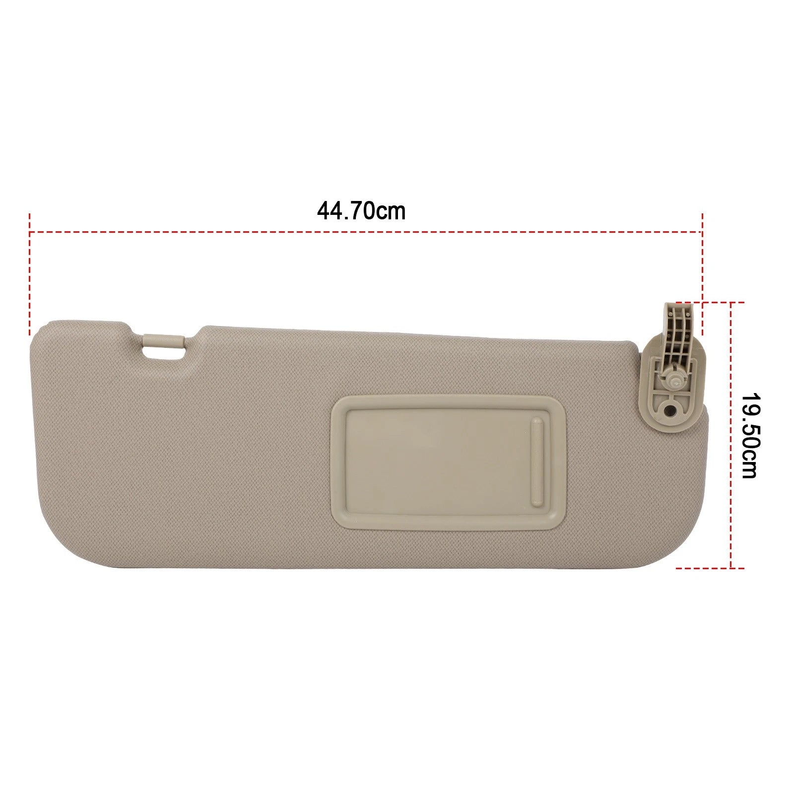 Passenger Side Sun Visor for Hyundai Elantra (2011–2014) Tan Beige