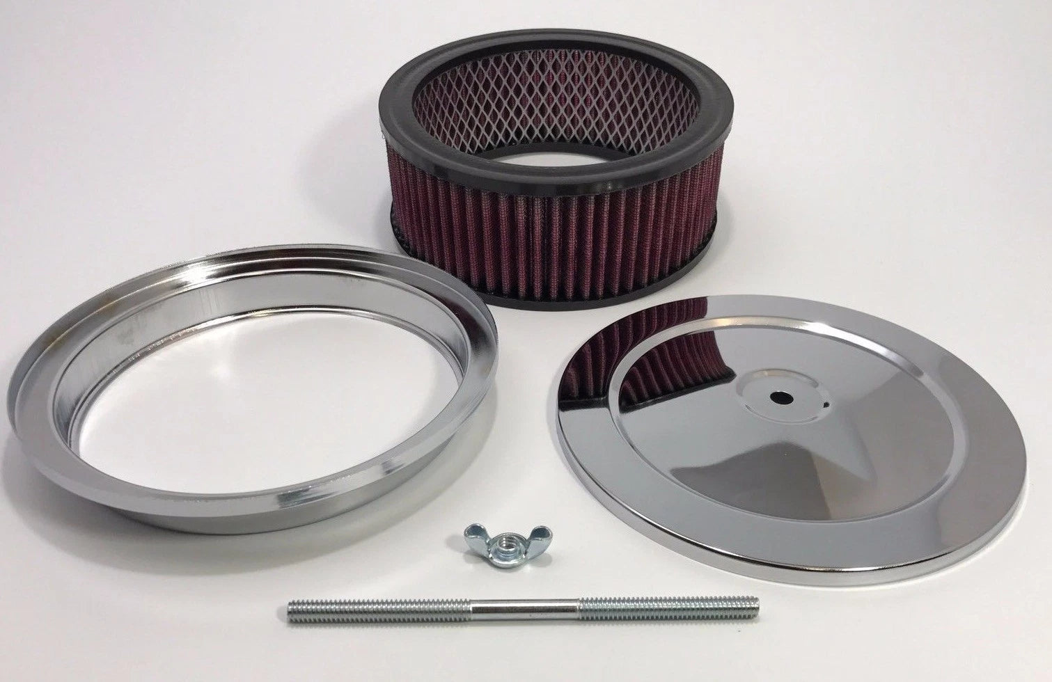 Washable Chrome Air Cleaner Assembly 4 Barrel for Ford Mustang (1965–1968)