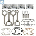 Set of 4 Piston & Rings for Kia Soul Forte Koup 2.0L (2014–2018)