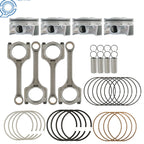Set of 4 Piston & Rings for Kia Soul Forte Koup 2.0L (2014–2018)