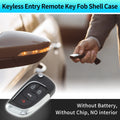 Set of 4 Key Fob Shell Cases for Chevrolet Camaro Equinox (2010–2019)