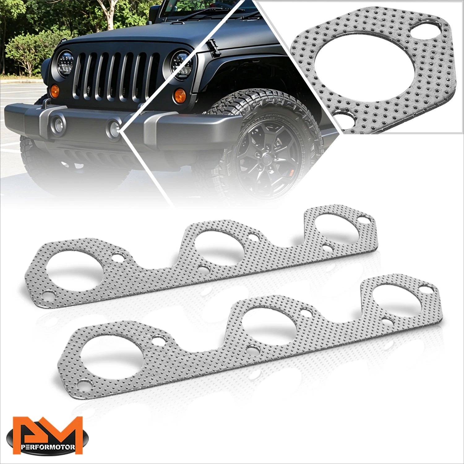 Exhaust Header Piping Manifold Gasket for Jeep Wrangler (2007–2011)