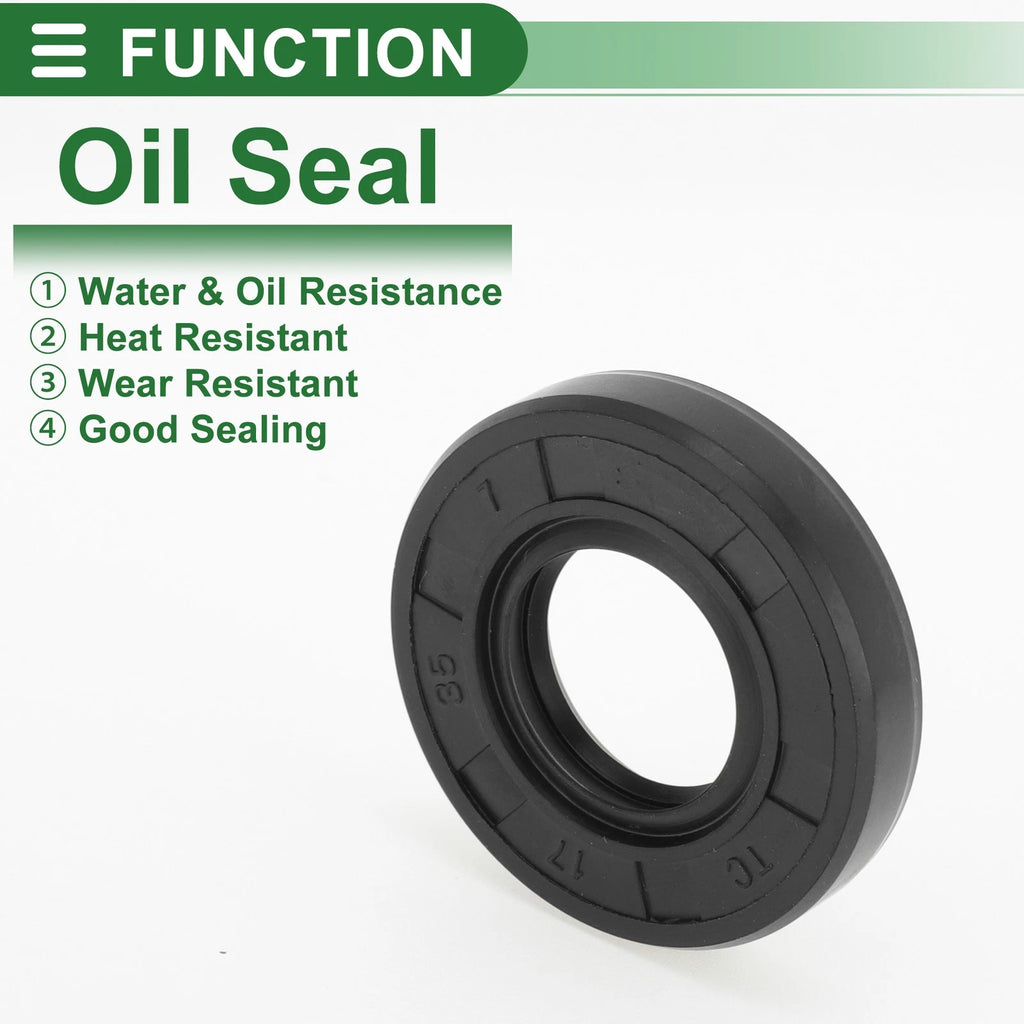 Set of 5 Oil Seal Rotary Shaft Seal NBR Rubber 17x35x7mm
