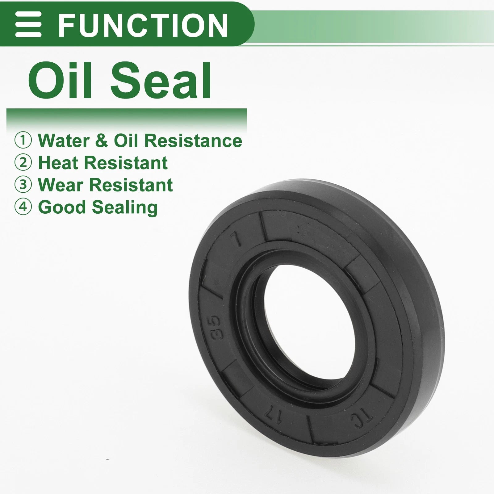 Set of 5 Oil Seal Rotary Shaft Seal NBR Rubber 17x35x7mm