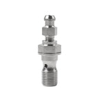 M10x1.0 Titanium Banjo Bolt with Bleed Valve for Motor Brake Caliper Sil