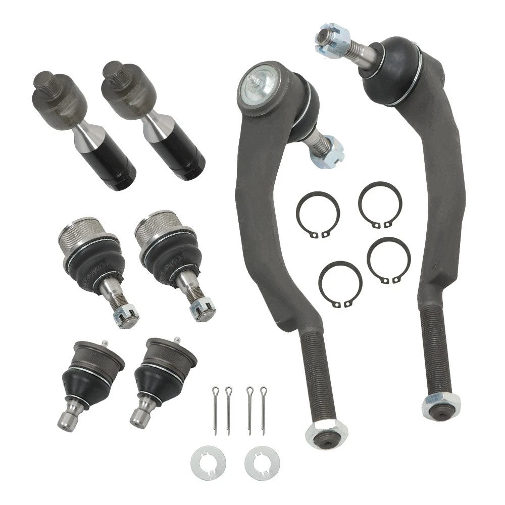 Set of 8 Tie Rods & Ball Joints for GMC Envoy (2002–2007)