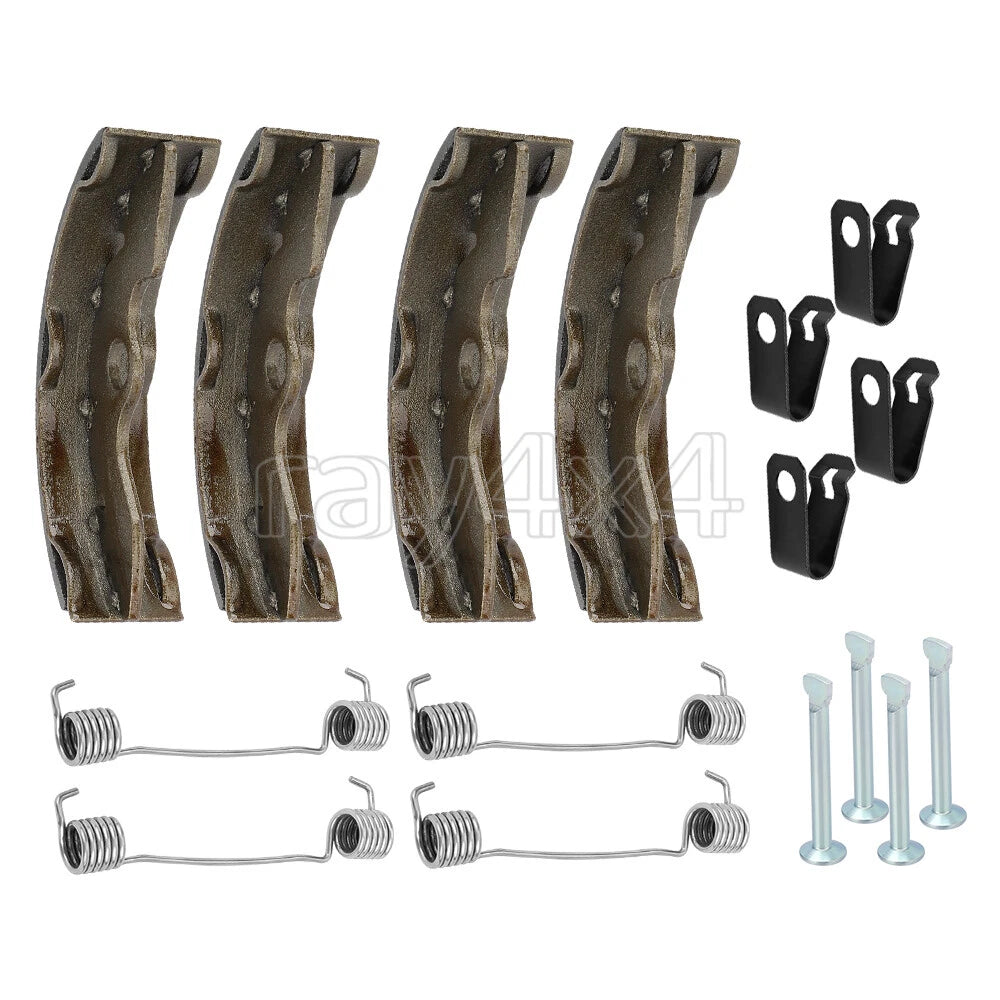 Front Brake Shoes Springs Pins for Honda Recon 250 TRX250 (2002–2004)