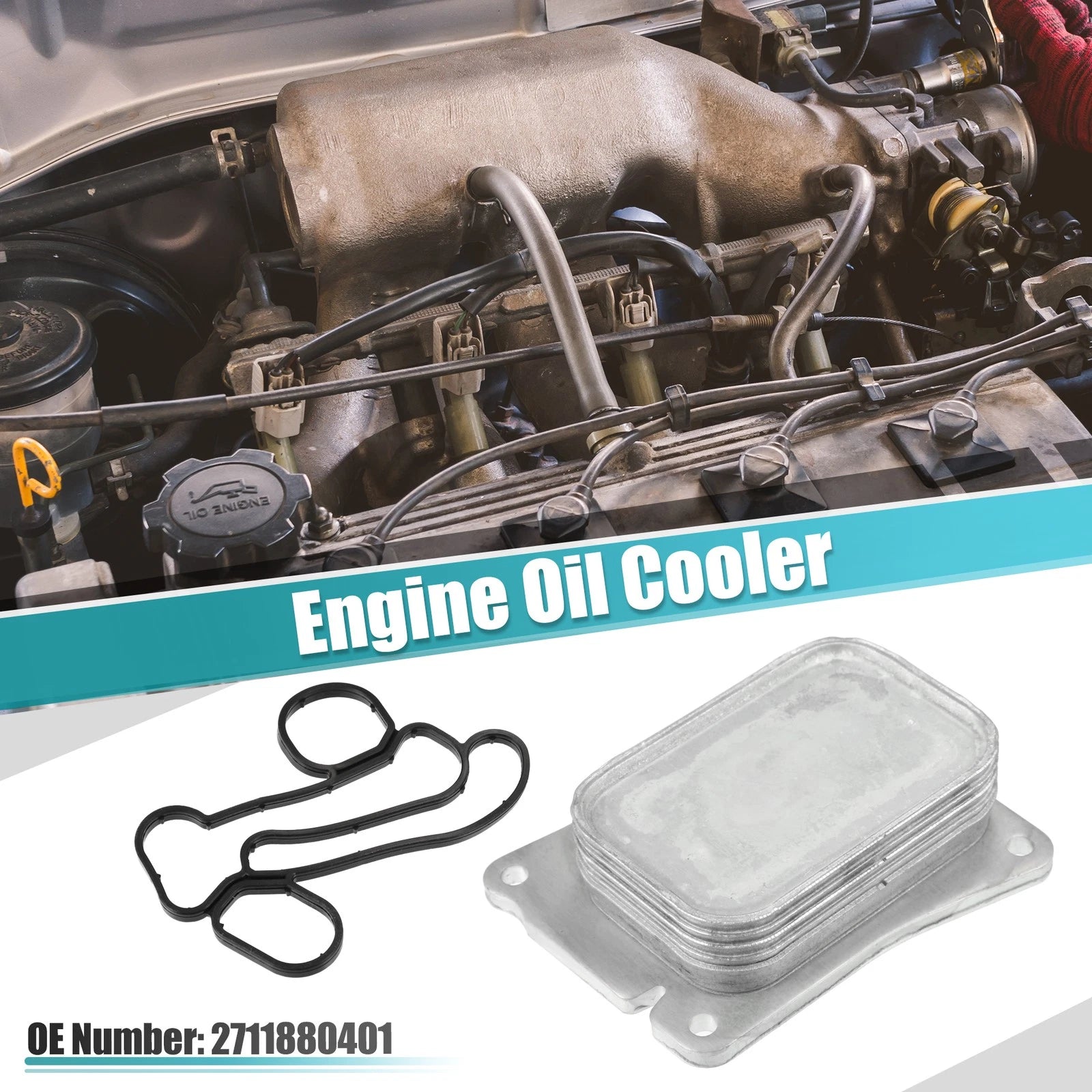 Engine Oil Cooler Housing with Gasket for Mercedes-Benz (2711880401)