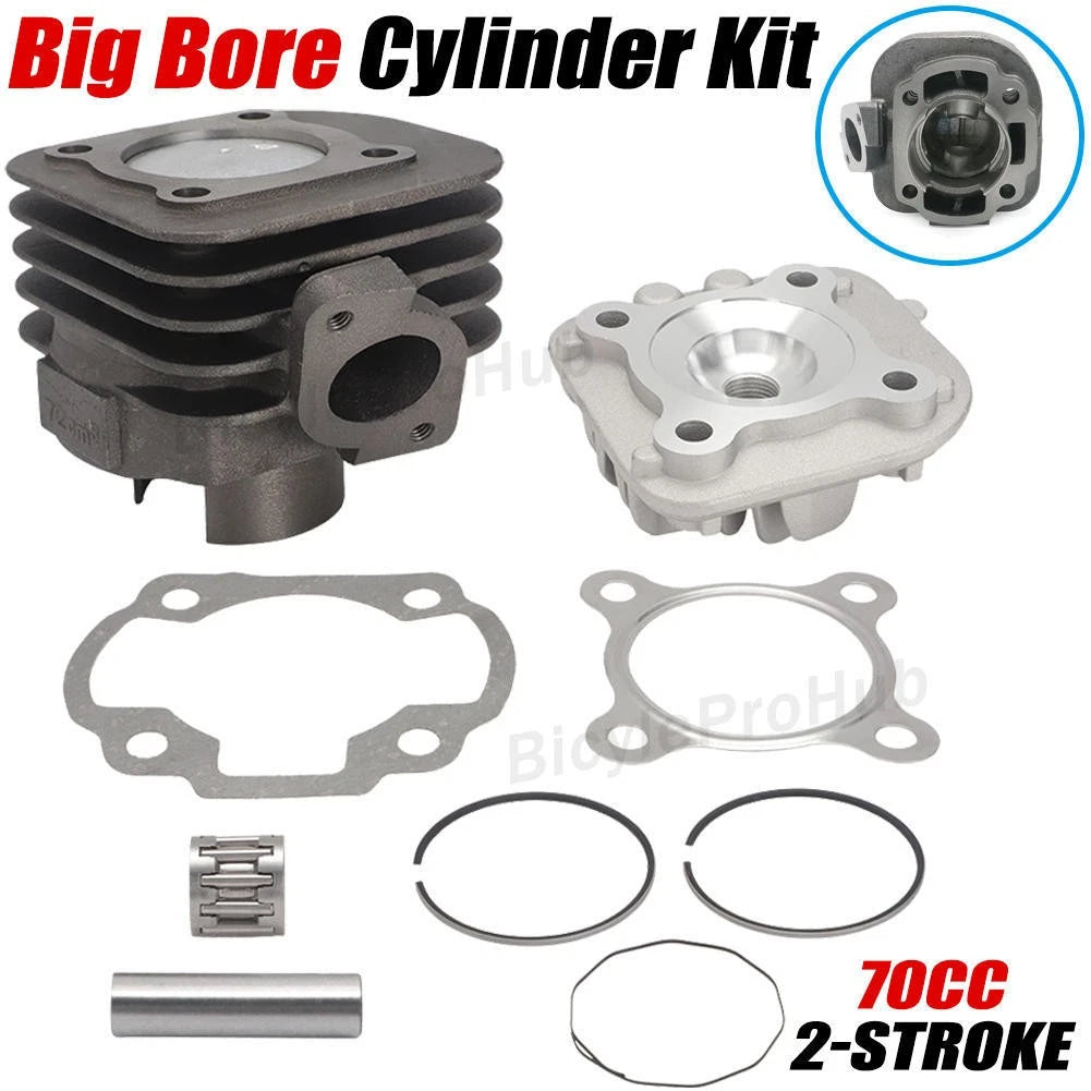 70cc Big Bore Cylinder 47mm for Yamaha Jog Minarelli Zuma Vino (2-Stroke)