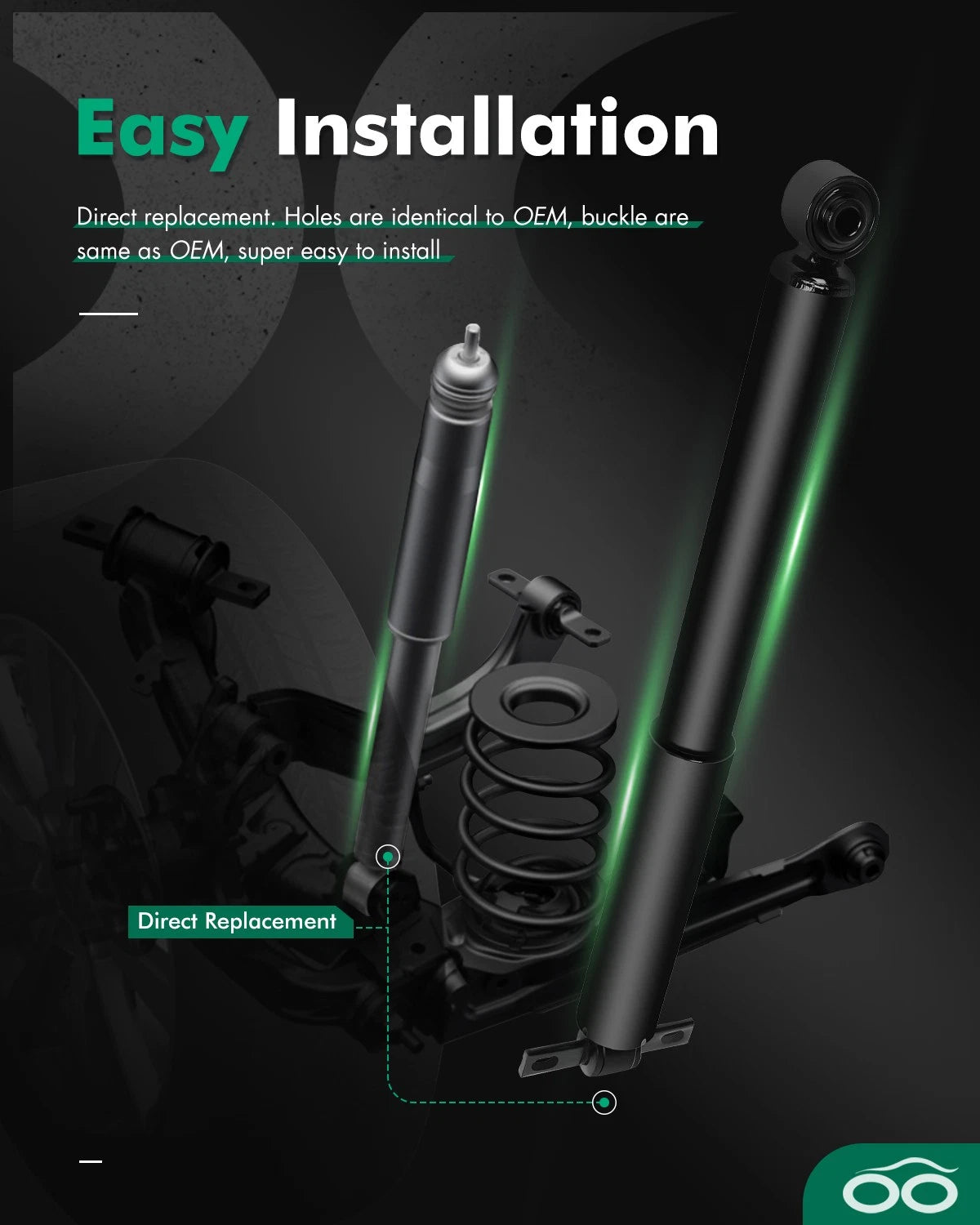 Front Rear Shocks Struts Suspension Kit for Honda Odyssey (2011–2012)