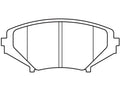 Set of 4 Front Brake Pads for Mazda RX-8 (2004–2011) HR148PP