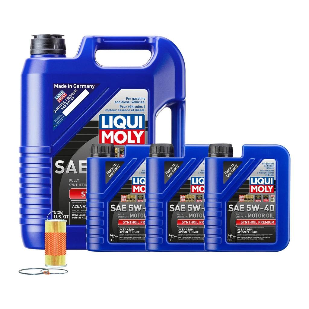 Liqui Moly Synthoil Premium SAE 5W40 Oil Change Kit for Mercedes M119 (1990–1999)