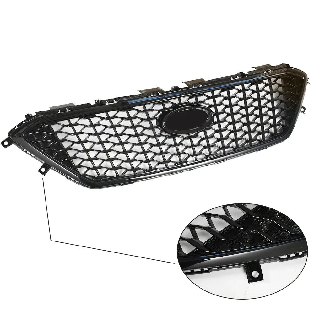 Grille for Hyundai Sonata (2015–2017) Front Upper Mesh Black W/O Radar Hole