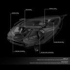 Tinted Clear Projector Headlights with Turn Signal for Chevy Equinox (2016–2017)