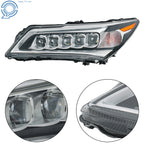 Left Headlight for Acura MDX (2014-2016) LED Chrome