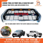 Chrome LED Front Grille for Toyota Hilux Revo Ute (2020-2025)