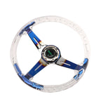14" Racing Steering Wheel with Quick Release for Universal Fit