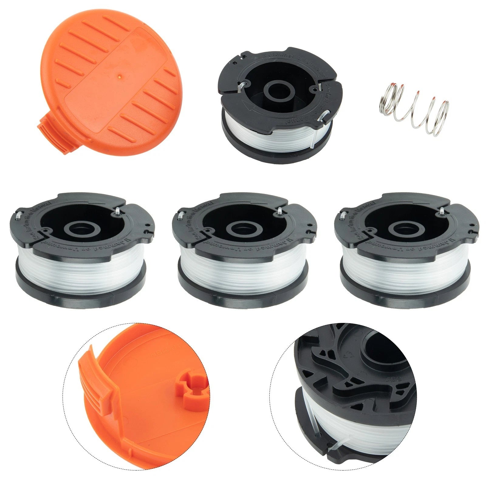 AF100 Grass Trimmer Spool with Cap for Black Decker GL280, GL301, GL425, GL430 (2010–2023)