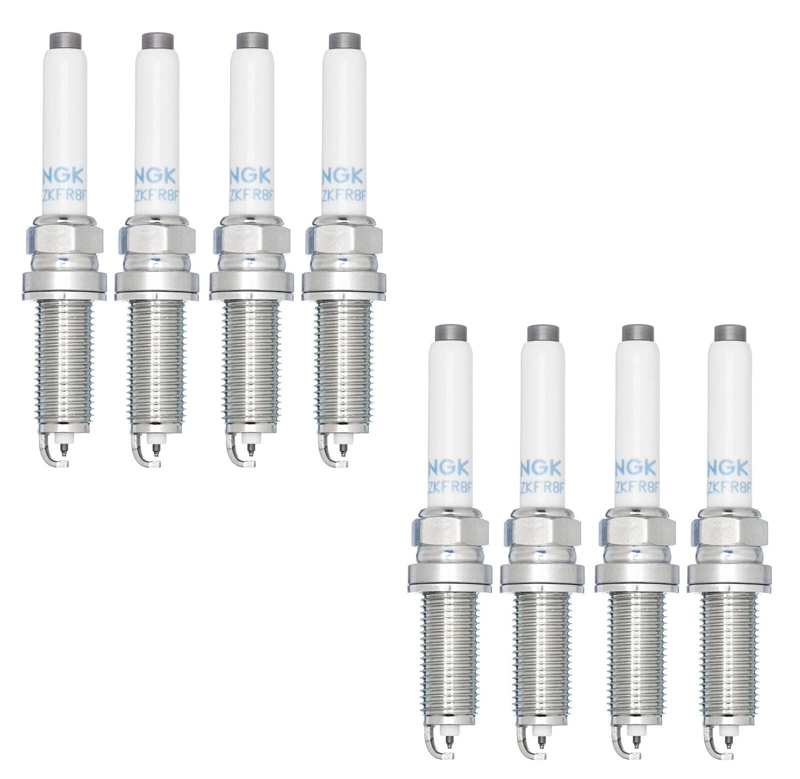 Set of 8 NGK Laser Iridium Spark Plugs for W222 S560 AMG GT 63 (2018–2021)