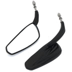 8mm Black Rear View Side Mirrors for Harley Touring Road Glide Electra