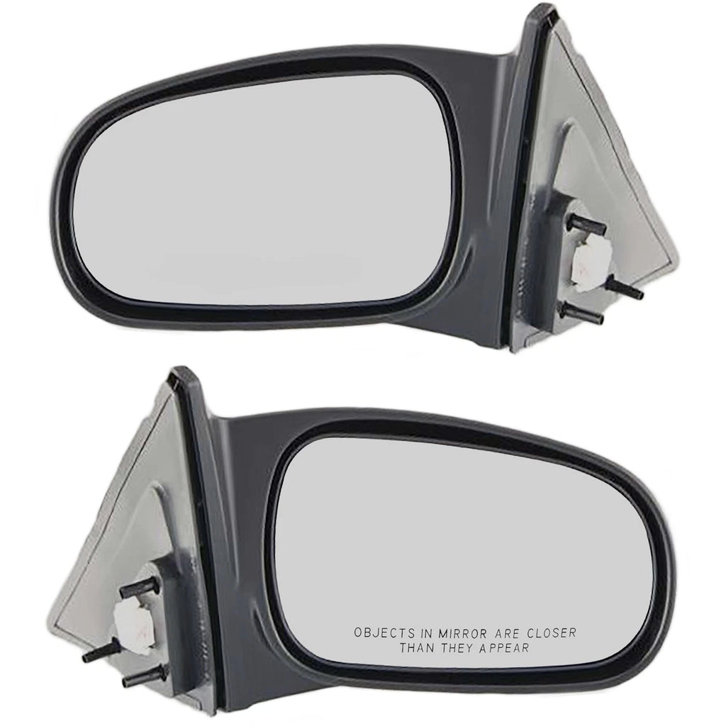 Set of 2 Power Side View Mirrors for Honda Civic 4 Door Sedan (1996–2000)