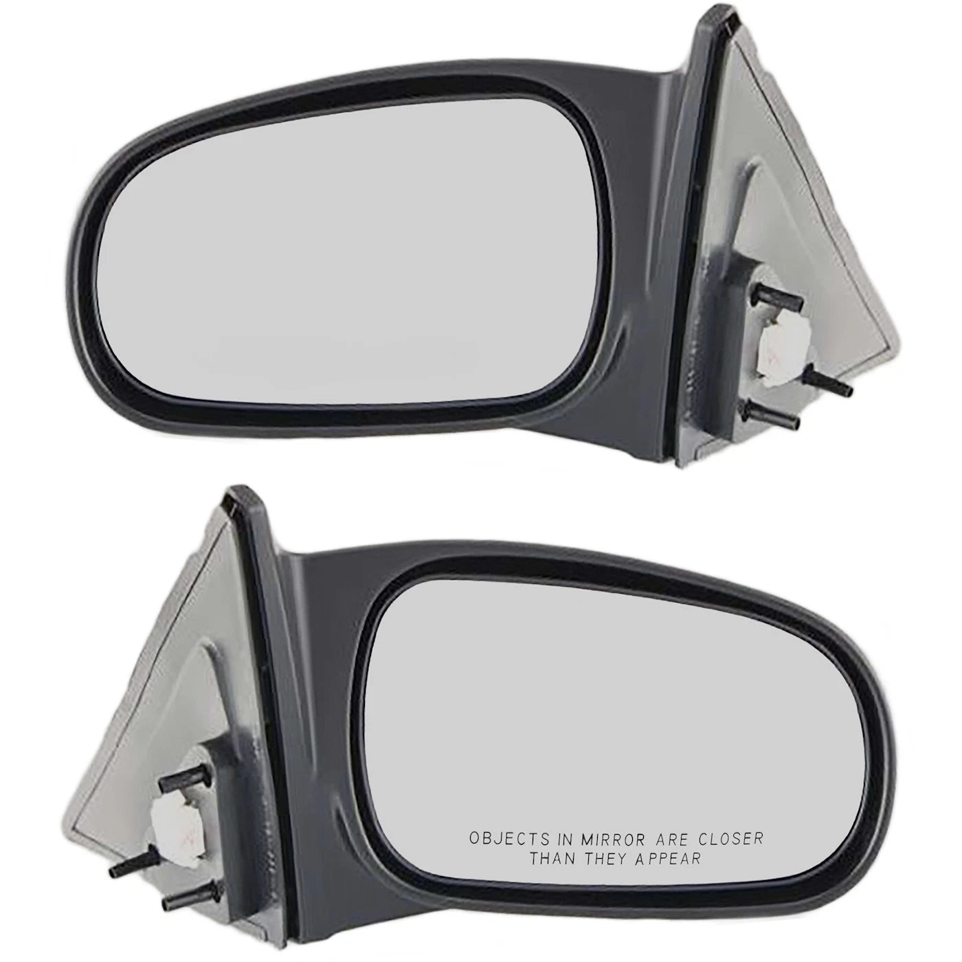 Set of 2 Power Side View Mirrors for Honda Civic 4 Door Sedan (1996–2000)