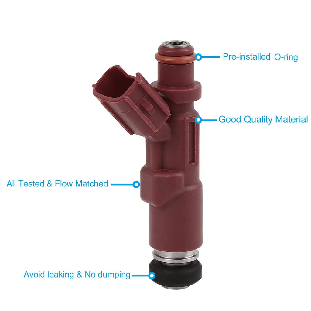 Set of 4 Fuel Injectors 23250-97401 for Toyota Avanza, Daihatsu Terios (1.3L)