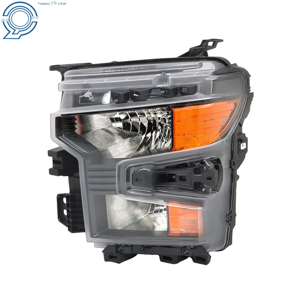 Left Halogen Headlamp for Chevy Silverado 1500 (2022-2024) Black Housing