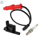 Ignition Coil with Wire Cap & Spark Plug for Polaris Ranger 500 (2008-2012)