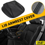 Set of 2 Leather Center Console Armrest Lid Covers for Honda Pilot (2009–2015)