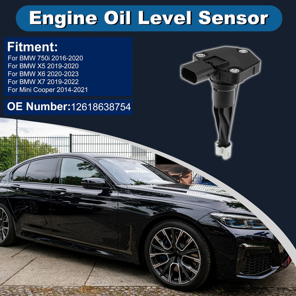 Engine Oil Level Sensor for BMW 750i (2016–2020) Replace 12618638754