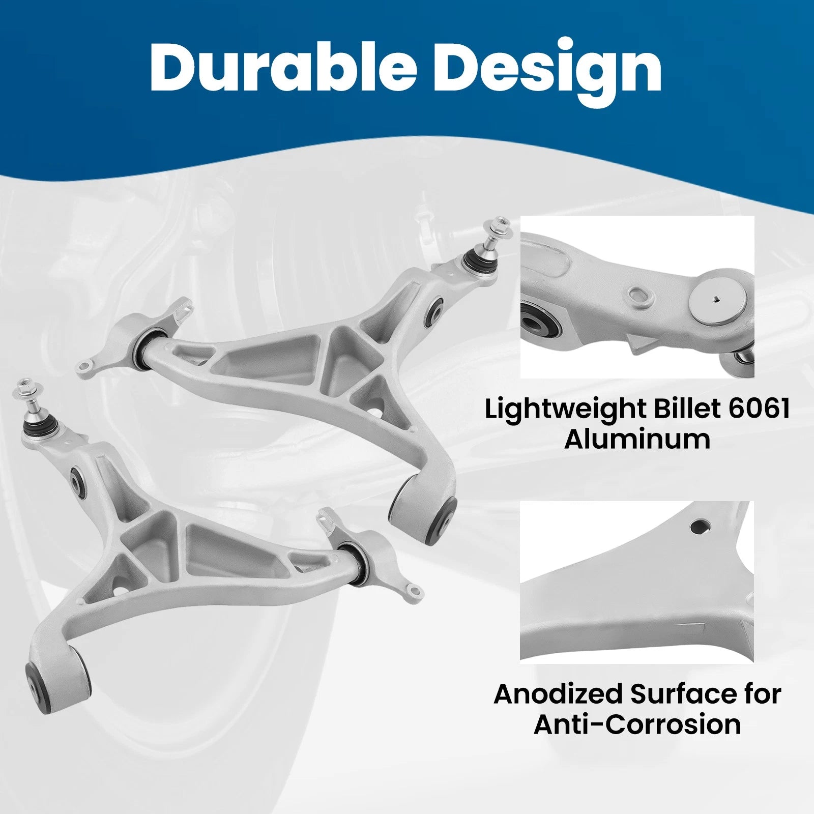 2X Front Lower Control Arms LH & RH for Dodge Durango (2016–2024)