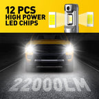 6X White LED Fog Bulbs for Chevy Silverado 1500 2500 3500 HD (2003–2006)