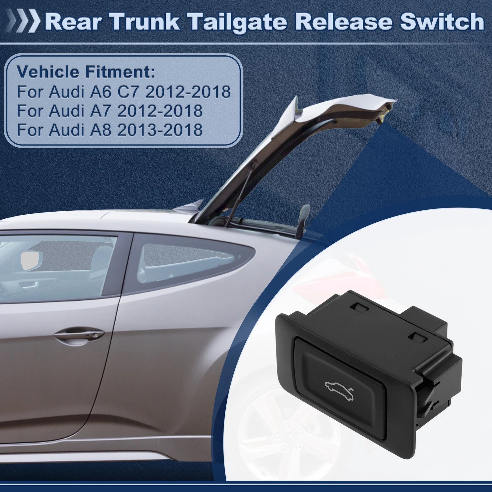 Tailgate Trunk Release Switch for Audi A6 C7 (2012–2018) No. 4G0959831A