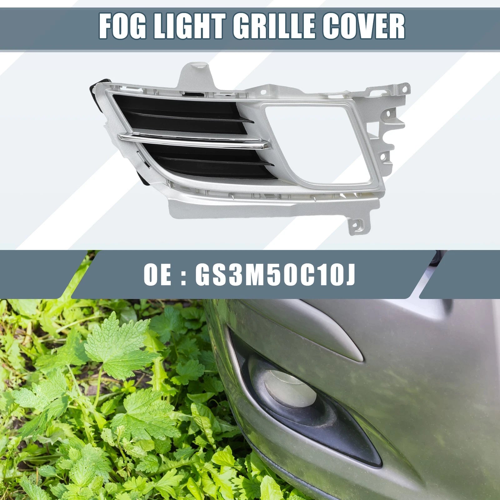 Fog Light Grille Cover for Mazda 6 (No.GS3M50C10J) 