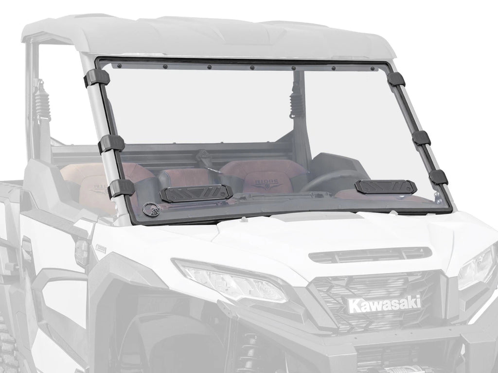 Scratch Resistant Vented Full Windshield for Kawasaki Ridge (See Fitment)