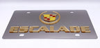 Licensed Emblem Mirror License Plate 3D Gold for Cadillac Escalade (2015–2020)
