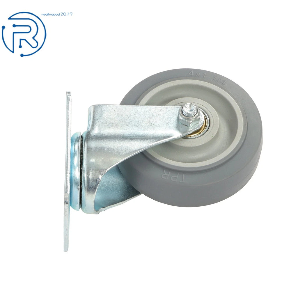 Set of 4 Heavy Duty 4-Inch Casters with Swivel Wheels