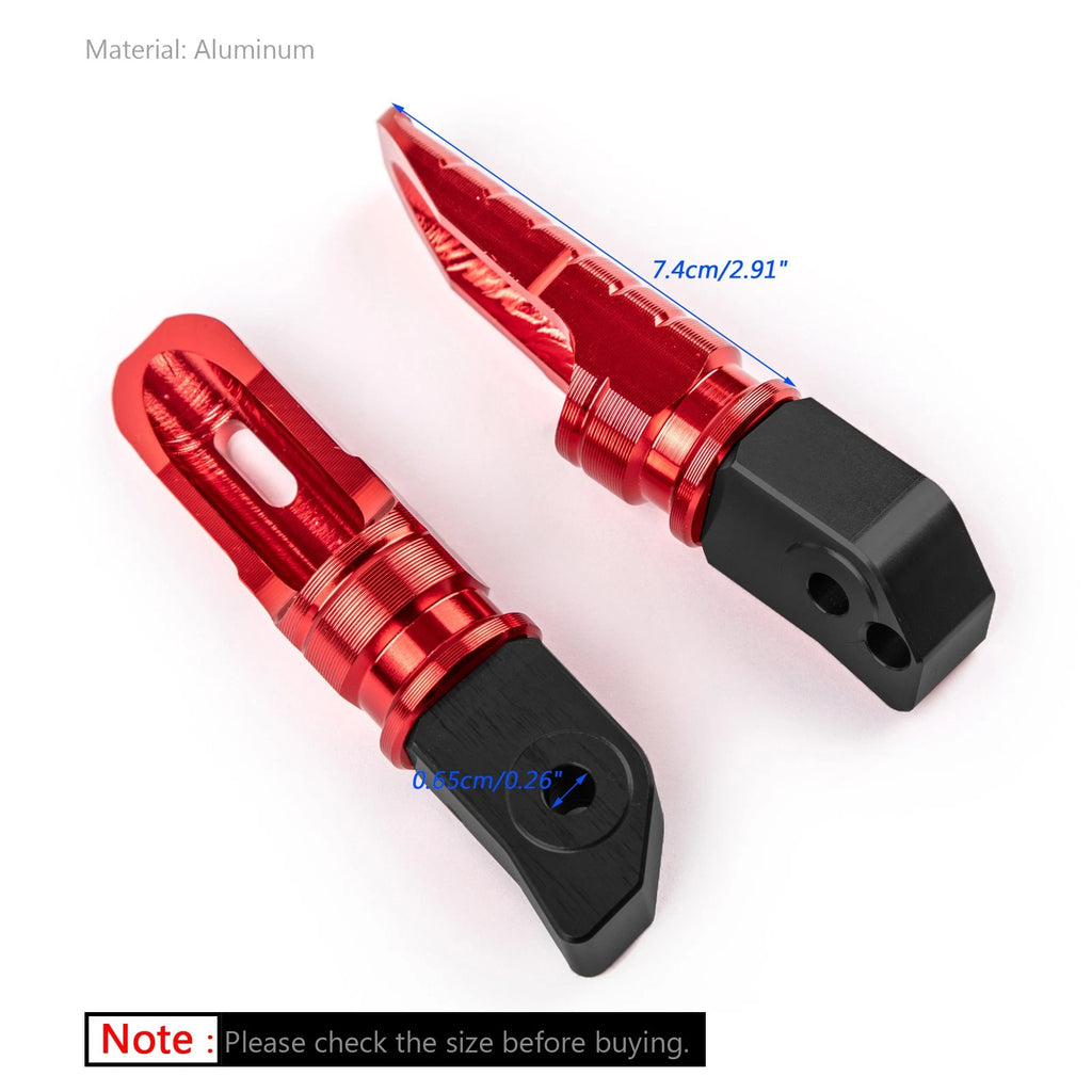 Rear Footrests Foot Pegs for Honda CBR250RR CBR600RR CBR1000RR CB1100 CBR900 (2017–2023) Red