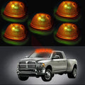 Set of 5 Amber Top Clearance Cab Running Marker Covers for Dodge Ram