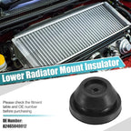 2 x Rubber Car Lower Radiator Mount Insulators for Mercedes-Benz CLA 45 AMG