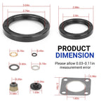 Gaskets Seals Rebuild Kit for Kawasaki Mule 2510 3010 4010 Diesel (2002–2010)