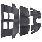 Set of 4 Black TPE Floor Mats for Honda Odyssey (2011–2017) All Weather