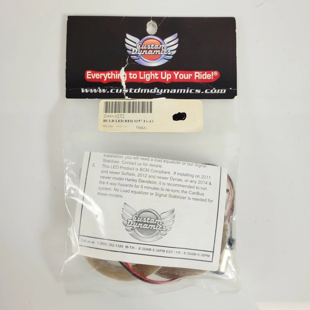 LED Flat Rear Turn Signal Inserts Red Bulb for Harley Street Road Glide (2010–2013)