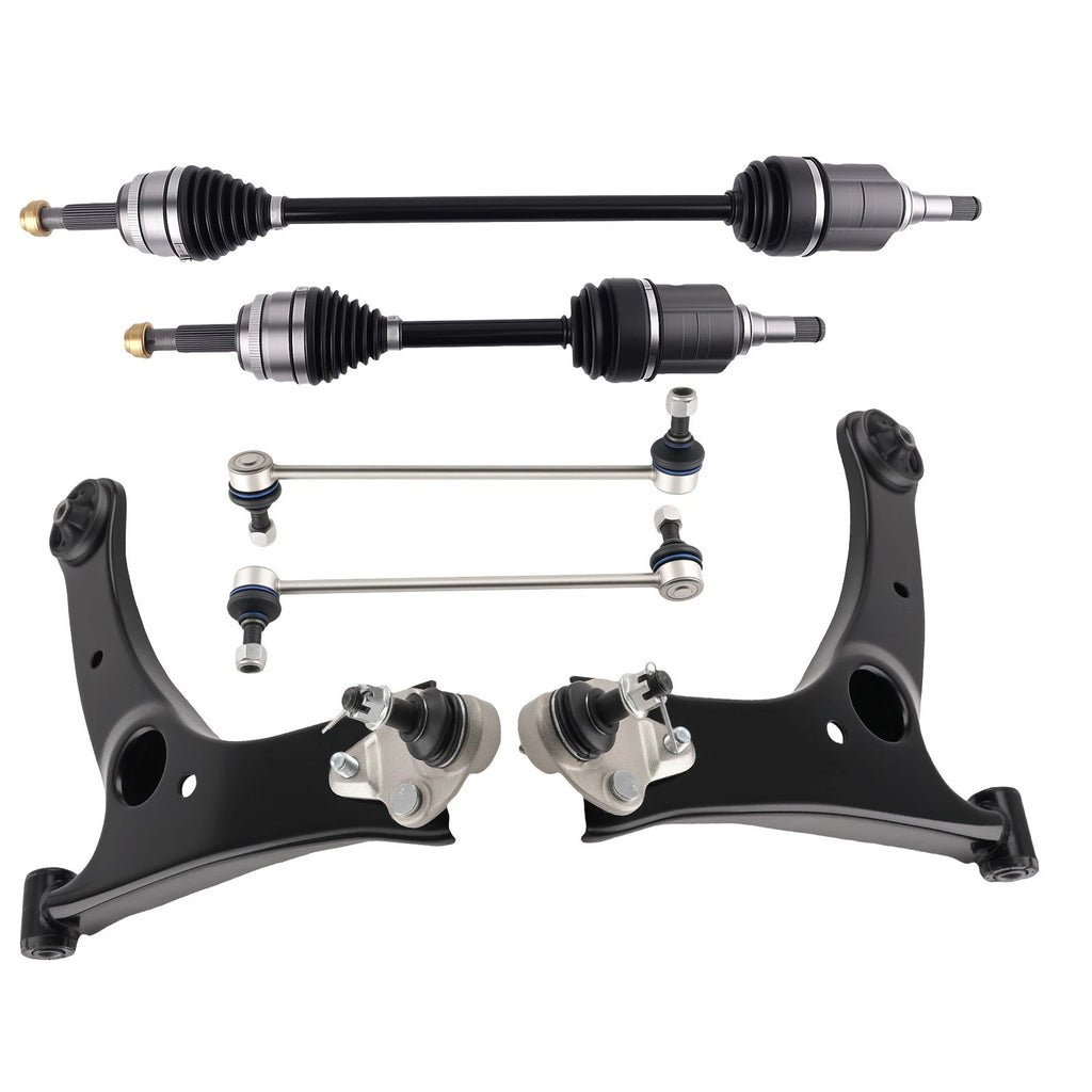 Lower Control Arm Ball Joint CV Axle Shaft Kit for Toyota Corolla (2003–2008)