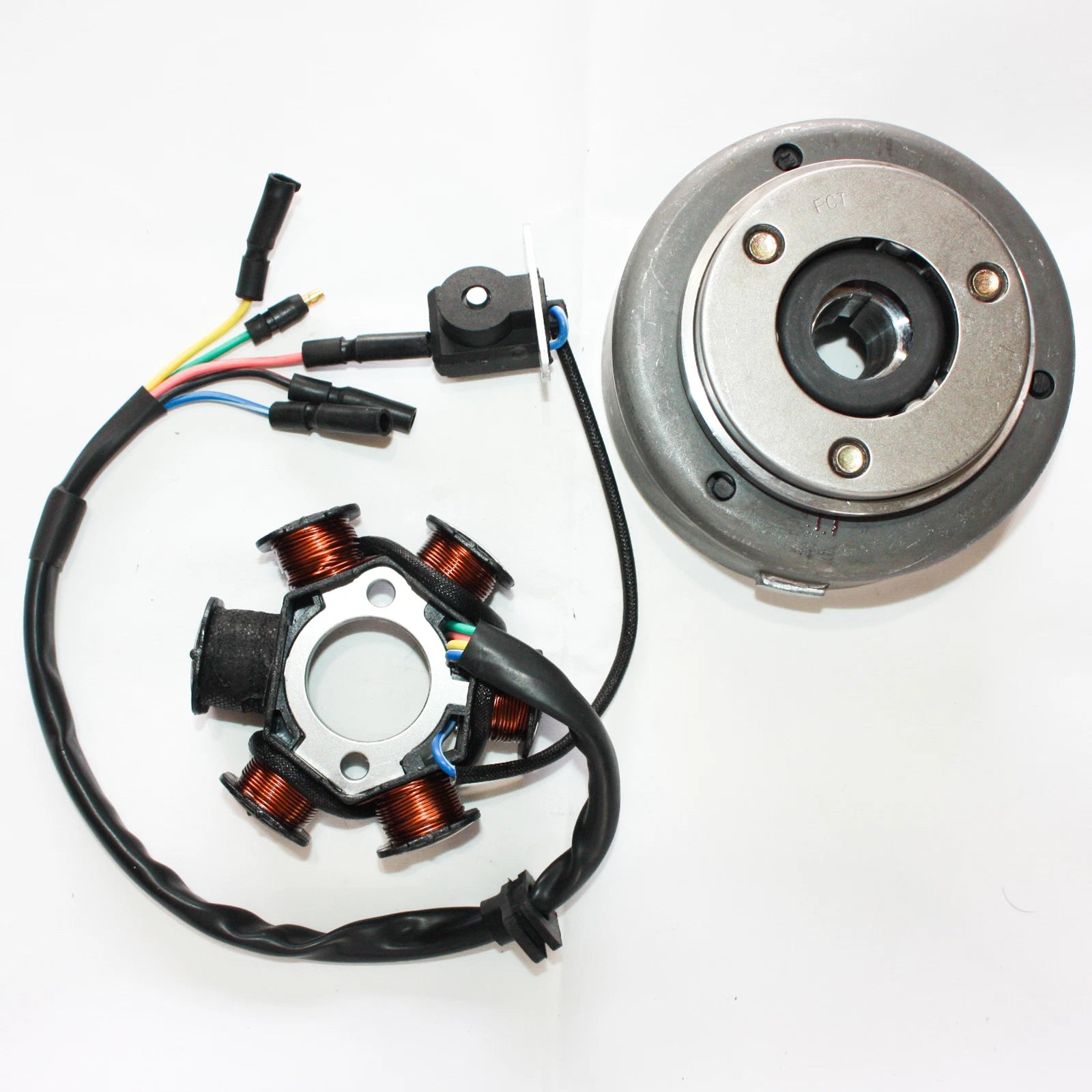 Magneto Stator Plate Roller Flywheel for 110cc 125cc PIT Quad ATV