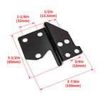 Quick Release Sissy Bar Backrest Docking Hardware Kit for Harley Touring (1997–2008)