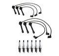 Denso 7mm Wire Set & 6 Double Platinum Spark Plugs for Mitsubishi Dodge